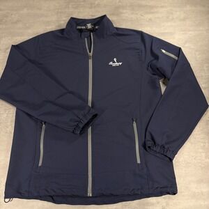 Byron Nelson Jacket Mens XL Blue Sanctuary Golf Softshell Full Zip Windbreaker